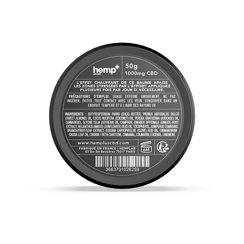Baume Chauffant - Hemp+ Sport