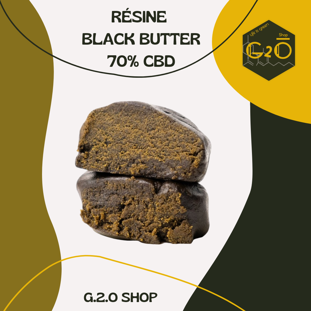 RÉSINE BLACK BUTTER 70% CBD