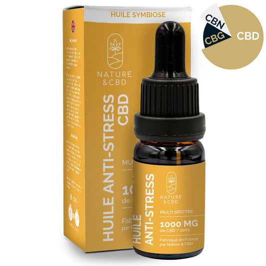 HUILE ANTI-STRESS AU CBD - SYMBIOSE