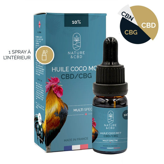 Huile CBD / CBG Coco MCT 10%