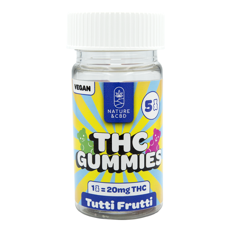 THC Gummies 20mg x 5 - Tutti Frutti