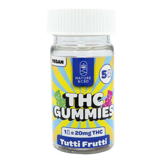 THC Gummies 20mg x 5 - Tutti Frutti