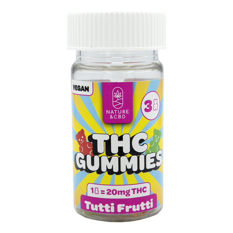 THC Gummies 20mg x 3 - Tutti Frutti